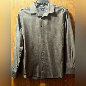 Chaps, Boys Dress Shirt, Grey, Size 14-16